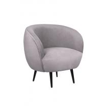  Мягкое кресло Benee Grey на черных ножках, фото 1 