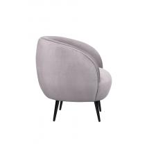  Мягкое кресло Benee Grey на черных ножках, фото 3 