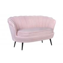  Диван ракушка Pearl Double Pink на черных ножках, фото 2 