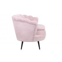  Диван ракушка Pearl Double Pink на черных ножках, фото 3 