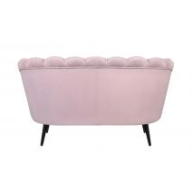  Диван ракушка Pearl Double Pink на черных ножках, фото 4 