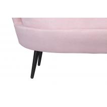  Диван ракушка Pearl Double Pink на черных ножках, фото 7 