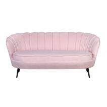  Дизайнерский диван Pearl Triple Pink на черных ножках, фото 1 