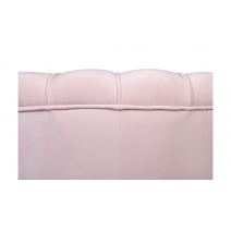  Низкое кресло ракушка Pearl розовый V2 на черных ножках, фото 5 