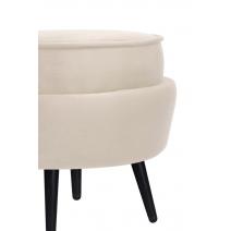  Пуф Pearl Adorn Beige на черных ножках, фото 4 