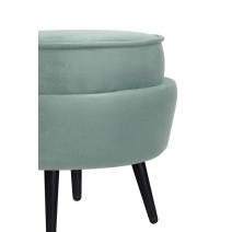  Пуф Pearl Adorn Green на черных ножках, фото 4 