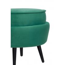 Пуф Pearl Adorn Green V2 на черных ножках, фото 4 