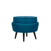  Пуф Pearl Adorn Marine на черных ножках, фото 2 