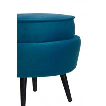  Пуф Pearl Adorn Marine на черных ножках, фото 4 