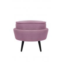  Пуф Pearl Adorn Pink на черных ножках, фото 1 