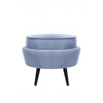  Пуф Pearl Adorn Sky на черных ножках, фото 1 