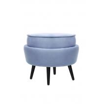  Пуф Pearl Adorn Sky на черных ножках, фото 2 