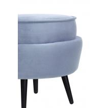  Пуф Pearl Adorn Sky на черных ножках, фото 4 