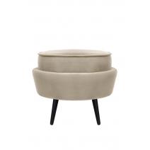  Пуф Pearl Adorn Taupe на черных ножках, фото 1 