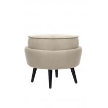  Пуф Pearl Adorn Taupe на черных ножках, фото 2 