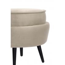  Пуф Pearl Adorn Taupe на черных ножках, фото 4 