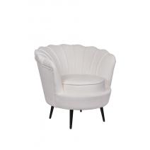  Кресло ракушка Pearl Beige на черных ножках, фото 2 