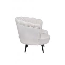  Кресло ракушка Pearl Beige на черных ножках, фото 3 