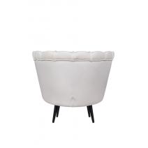  Кресло ракушка Pearl Beige на черных ножках, фото 4 