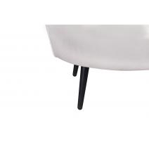  Диван ракушка Pearl Double Beige на черных ножках, фото 7 