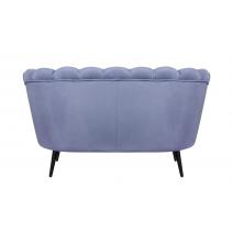  Диван ракушка Pearl Double Blue на черных ножках, фото 4 