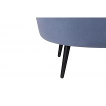  Диван ракушка Pearl Double Blue на черных ножках, фото 7 