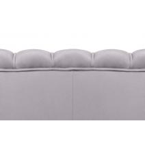  Диван ракушка Pearl Double Grey на черных ножках, фото 6 