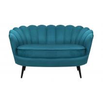  Диван ракушка Pearl Double Marine Velvet на черных ножках, фото 1 