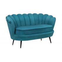  Диван ракушка Pearl Double Marine Velvet на черных ножках, фото 2 