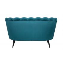  Диван ракушка Pearl Double Marine Velvet на черных ножках, фото 4 