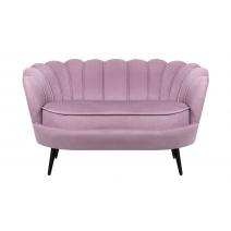  Дизайнерский двухместный диван Pearl Double Pink на черных ножках, фото 1 