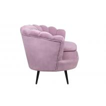  Дизайнерский двухместный диван Pearl Double Pink на черных ножках, фото 3 