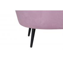  Дизайнерский двухместный диван Pearl Double Pink на черных ножках, фото 7 