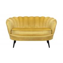  Дизайнерский диван Pearl Double Yellow на черных ножках, фото 1 