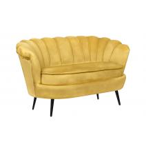  Дизайнерский диван Pearl Double Yellow на черных ножках, фото 2 