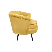  Дизайнерский диван Pearl Double Yellow на черных ножках, фото 3 