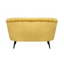  Дизайнерский диван Pearl Double Yellow на черных ножках, фото 4 