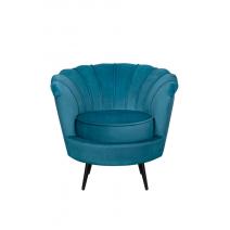  Кресло ракушка Pearl Marine на черных ножках, фото 1 