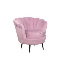  Кресло ракушка Pearl Pink на черных ножках, фото 2 