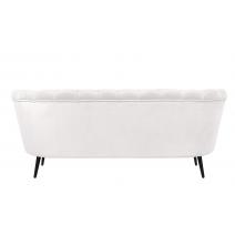  Диван ракушка Pearl Triple Beige на черных ножках, фото 4 