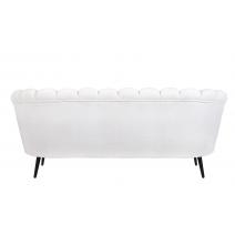  Диван ракушка для гостиниц Pearl Triple Boucle на черных ножках, фото 4 