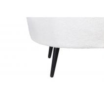  Диван ракушка для гостиниц Pearl Triple Boucle на черных ножках, фото 7 