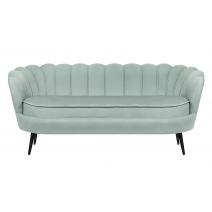  Диван ракушка для гостиниц Pearl Triple Green на черных ножках, фото 1 