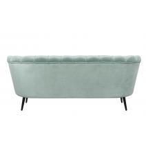  Диван ракушка для гостиниц Pearl Triple Green на черных ножках, фото 4 