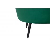  Диван ракушка для гостиниц Pearl Triple Green V2 на черных ножках, фото 7 