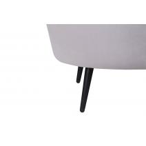  Дизайнерский диван для гостиниц Pearl Triple Grey на черных ножках, фото 7 