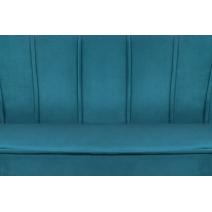  Диван для гостиниц Pearl Triple Marine Velvet на черных ножках, фото 5 