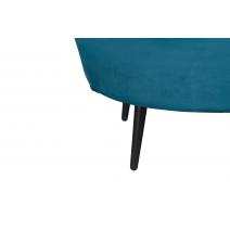  Диван для гостиниц Pearl Triple Marine Velvet на черных ножках, фото 7 