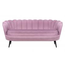  Диван ракушка Pearl Triple Pink на черных ножках, фото 1 