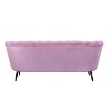  Диван ракушка Pearl Triple Pink на черных ножках, фото 4 